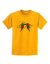 Cowboy Chili Peppers Childrens T-Shirt-Childrens T-Shirt-TooLoud-Gold-X-Small-Davson Sales