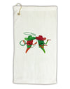 Cowboy Chili Peppers Micro Terry Gromet Golf Towel 16 x 25 inch-Golf Towel-TooLoud-White-Davson Sales