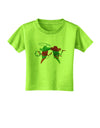 Cowboy Chili Peppers Toddler T-Shirt-Toddler T-Shirt-TooLoud-Lime-Green-2T-Davson Sales