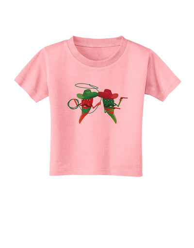 Cowboy Chili Peppers Toddler T-Shirt-Toddler T-Shirt-TooLoud-Candy-Pink-2T-Davson Sales