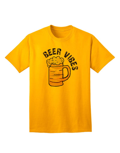 Crafted for Beer Enthusiasts: Adult T-Shirt with Captivating Vibes-Mens T-shirts-TooLoud-Gold-Small-Davson Sales