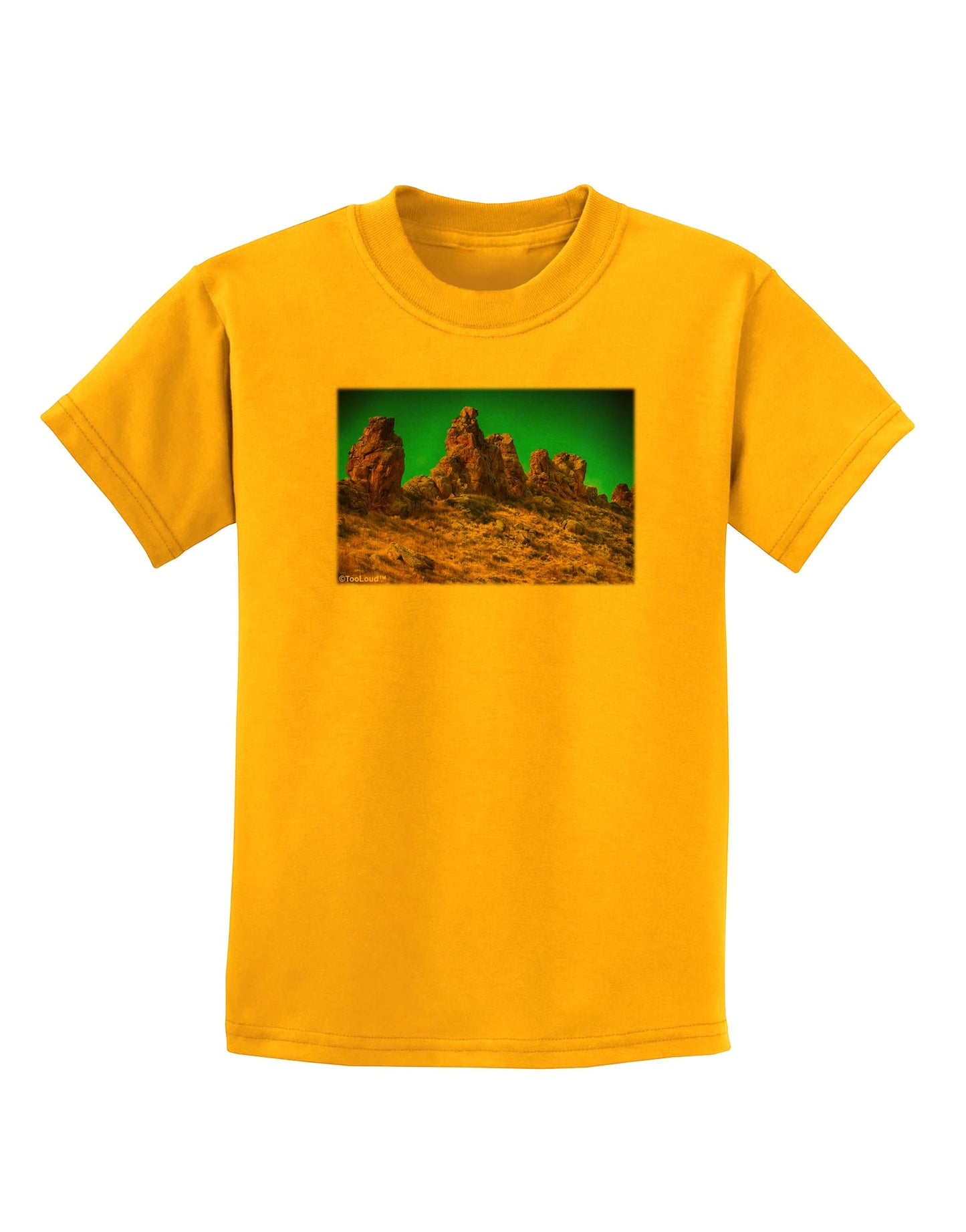Crags in Colorado Childrens T-Shirt by TooLoud-Childrens T-Shirt-TooLoud-Gold-X-Small-Davson Sales