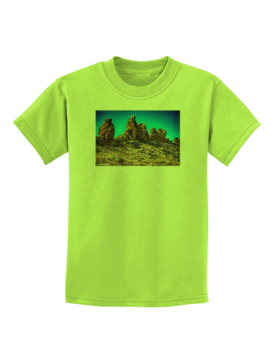 Crags in Colorado Childrens T-Shirt by TooLoud-Childrens T-Shirt-TooLoud-Lime-Green-X-Small-Davson Sales