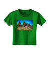 Crags in Colorado Toddler T-Shirt Dark by TooLoud-Toddler T-Shirt-TooLoud-Clover-Green-2T-Davson Sales