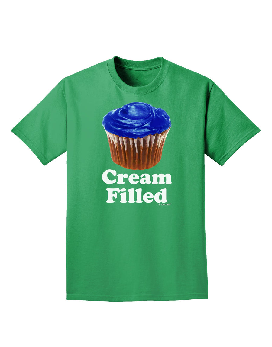 Cream Filled Blue Cupcake Design Adult Dark T-Shirt by TooLoud-Mens T-Shirt-TooLoud-Purple-Small-Davson Sales