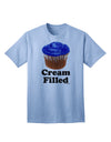 Cream Filled Blue Cupcake Design Adult T-Shirt - A Delightful Addition to Your Wardrobe by TooLoud-Mens T-shirts-TooLoud-Light-Blue-Small-Davson Sales