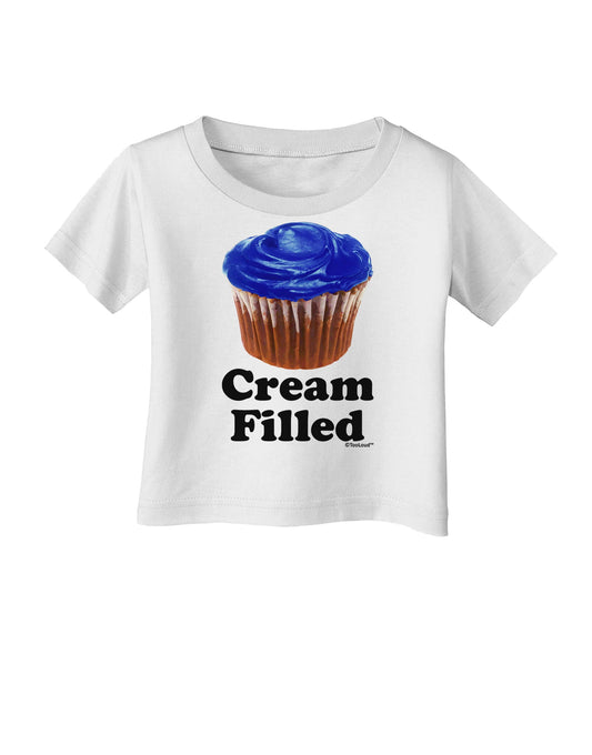 Cream Filled Blue Cupcake Design Infant T-Shirt by TooLoud-Infant T-Shirt-TooLoud-White-06-Months-Davson Sales