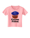 Cream Filled Blue Cupcake Design Toddler T-Shirt by TooLoud-Toddler T-Shirt-TooLoud-Candy-Pink-2T-Davson Sales