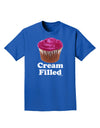 Cream Filled Pink Cupcake Design Adult Dark T-Shirt by TooLoud-Mens T-Shirt-TooLoud-Royal-Blue-Small-Davson Sales