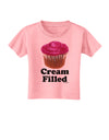 Cream Filled Pink Cupcake Design Toddler T-Shirt by TooLoud-Toddler T-Shirt-TooLoud-Candy-Pink-2T-Davson Sales