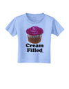 Cream Filled Pink Cupcake Design Toddler T-Shirt by TooLoud-Toddler T-Shirt-TooLoud-Aquatic-Blue-2T-Davson Sales