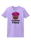 Cream Filled Pink Cupcake Design Womens T-Shirt by TooLoud-Womens T-Shirt-TooLoud-Lavender-X-Small-Davson Sales