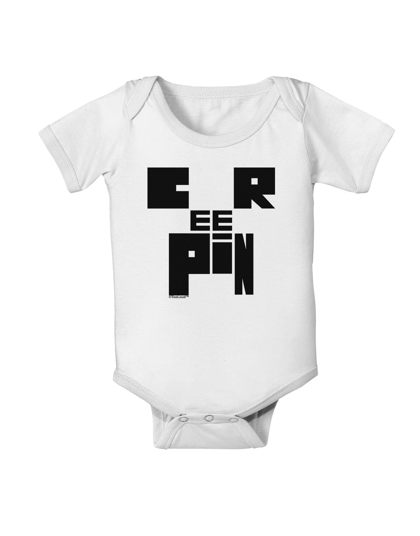 Creepin Baby Romper Bodysuit-Baby Romper-TooLoud-White-06-Months-Davson Sales