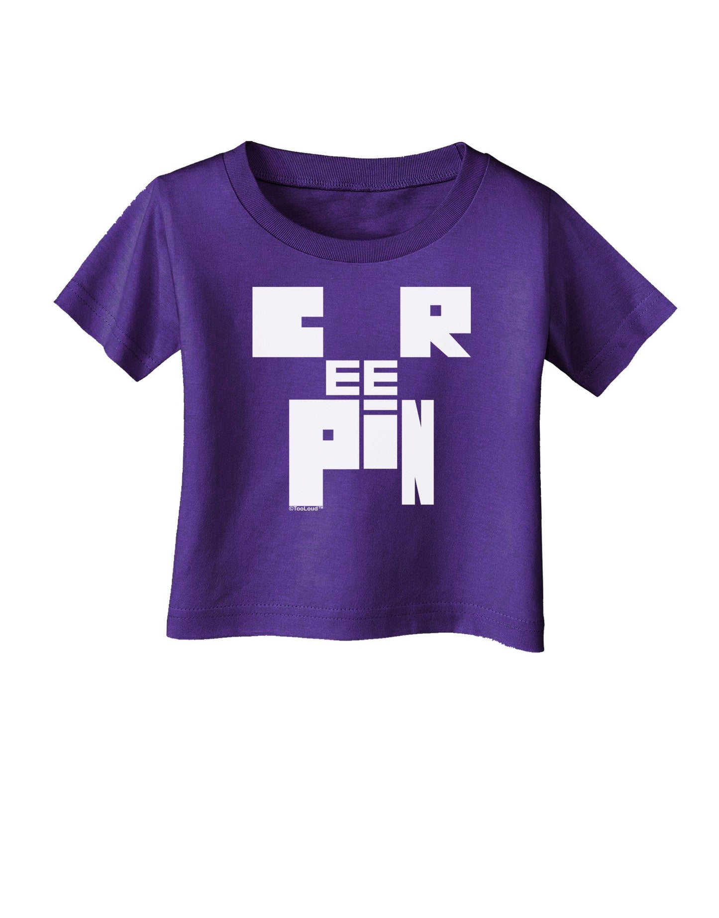 Creepin Infant T-Shirt Dark-Infant T-Shirt-TooLoud-Purple-06-Months-Davson Sales