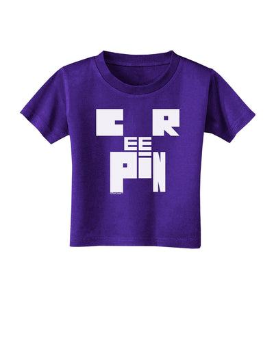 Creepin Toddler T-Shirt Dark-Toddler T-Shirt-TooLoud-Purple-2T-Davson Sales