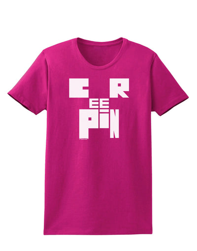 Creepin Womens Dark T-Shirt-TooLoud-Hot-Pink-Small-Davson Sales