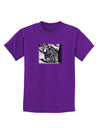 Creepy Black Bear Childrens Dark T-Shirt-Childrens T-Shirt-TooLoud-Purple-X-Small-Davson Sales