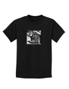 Creepy Black Bear Childrens Dark T-Shirt-Childrens T-Shirt-TooLoud-Black-X-Small-Davson Sales