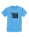 Creepy Black Bear Childrens T-Shirt-Childrens T-Shirt-TooLoud-Aquatic-Blue-X-Small-Davson Sales