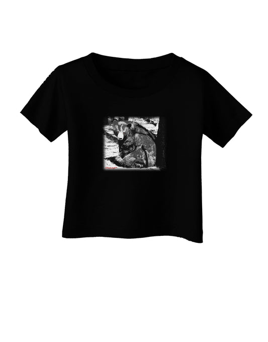 Creepy Black Bear Infant T-Shirt Dark-Infant T-Shirt-TooLoud-Black-06-Months-Davson Sales
