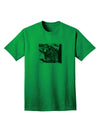 Creepy Black Bear - Premium Adult T-Shirt for the Bold and Adventurous-Mens T-shirts-TooLoud-Kelly-Green-Small-Davson Sales