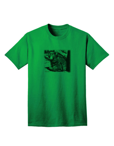 Creepy Black Bear - Premium Adult T-Shirt for the Bold and Adventurous-Mens T-shirts-TooLoud-Kelly-Green-Small-Davson Sales