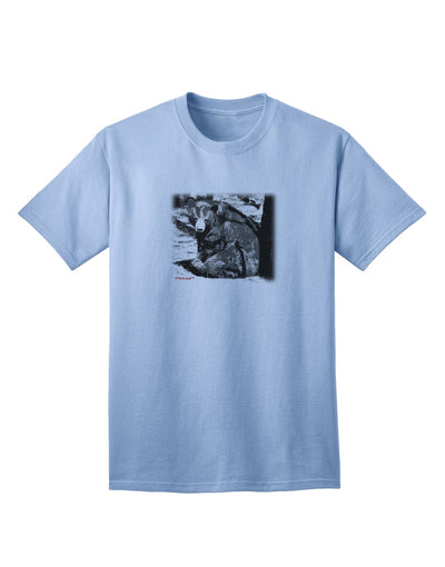 Creepy Black Bear - Premium Adult T-Shirt for the Bold and Adventurous-Mens T-shirts-TooLoud-Light-Blue-Small-Davson Sales