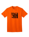 Creepy Black Bear - Premium Adult T-Shirt for the Bold and Adventurous-Mens T-shirts-TooLoud-Orange-Small-Davson Sales