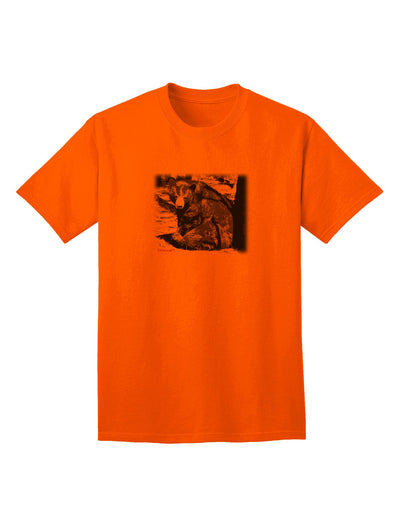 Creepy Black Bear - Premium Adult T-Shirt for the Bold and Adventurous-Mens T-shirts-TooLoud-Orange-Small-Davson Sales