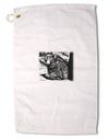 Creepy Black Bear Premium Cotton Golf Towel - 16 x 25 inch-Golf Towel-TooLoud-16x25"-Davson Sales