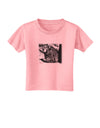 Creepy Black Bear Toddler T-Shirt-Toddler T-Shirt-TooLoud-Candy-Pink-2T-Davson Sales