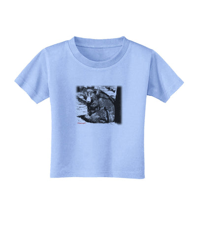 Creepy Black Bear Toddler T-Shirt-Toddler T-Shirt-TooLoud-Aquatic-Blue-2T-Davson Sales