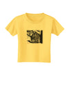 Creepy Black Bear Toddler T-Shirt-Toddler T-Shirt-TooLoud-Yellow-2T-Davson Sales