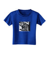 Creepy Black Bear Toddler T-Shirt Dark-Toddler T-Shirt-TooLoud-Royal-Blue-2T-Davson Sales