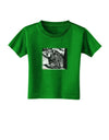 Creepy Black Bear Toddler T-Shirt Dark-Toddler T-Shirt-TooLoud-Clover-Green-2T-Davson Sales