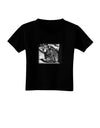 Creepy Black Bear Toddler T-Shirt Dark-Toddler T-Shirt-TooLoud-Black-2T-Davson Sales