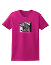 Creepy Black Bear Womens Dark T-Shirt-TooLoud-Hot-Pink-Small-Davson Sales