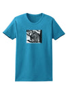 Creepy Black Bear Womens Dark T-Shirt-TooLoud-Turquoise-X-Small-Davson Sales