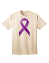 Crohnâ€™s Disease Awareness Ribbon - Purple Adult T-Shirt-Mens T-Shirt-TooLoud-Natural-Small-Davson Sales