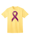 Crohnâ€™s Disease Awareness Ribbon - Purple Adult T-Shirt-Mens T-Shirt-TooLoud-Yellow-Small-Davson Sales