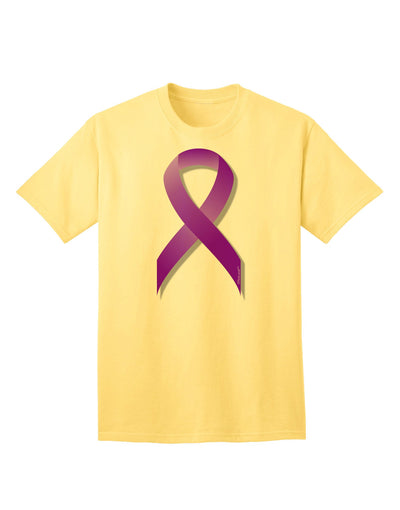 Crohnâ€™s Disease Awareness Ribbon - Purple Adult T-Shirt-Mens T-Shirt-TooLoud-Yellow-Small-Davson Sales