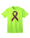 Crohnâ€™s Disease Awareness Ribbon - Purple Adult T-Shirt-Mens T-Shirt-TooLoud-Neon-Green-Small-Davson Sales