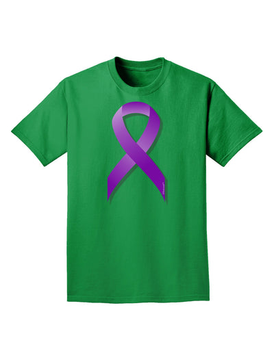 Crohn’s Disease Awareness Ribbon - Purple Adult Dark T-Shirt-Mens T-Shirt-TooLoud-Kelly-Green-Small-Davson Sales