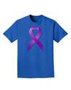 Crohn’s Disease Awareness Ribbon - Purple Adult Dark T-Shirt-Mens T-Shirt-TooLoud-Royal-Blue-Small-Davson Sales