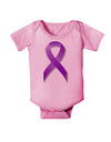 Crohn’s Disease Awareness Ribbon - Purple Baby Romper Bodysuit-Baby Romper-TooLoud-Light-Pink-06-Months-Davson Sales