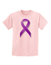 Crohn’s Disease Awareness Ribbon - Purple Childrens T-Shirt-Childrens T-Shirt-TooLoud-PalePink-X-Small-Davson Sales