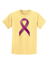 Crohn’s Disease Awareness Ribbon - Purple Childrens T-Shirt-Childrens T-Shirt-TooLoud-Daffodil-Yellow-X-Small-Davson Sales