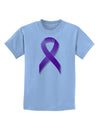 Crohn’s Disease Awareness Ribbon - Purple Childrens T-Shirt-Childrens T-Shirt-TooLoud-Light-Blue-X-Small-Davson Sales