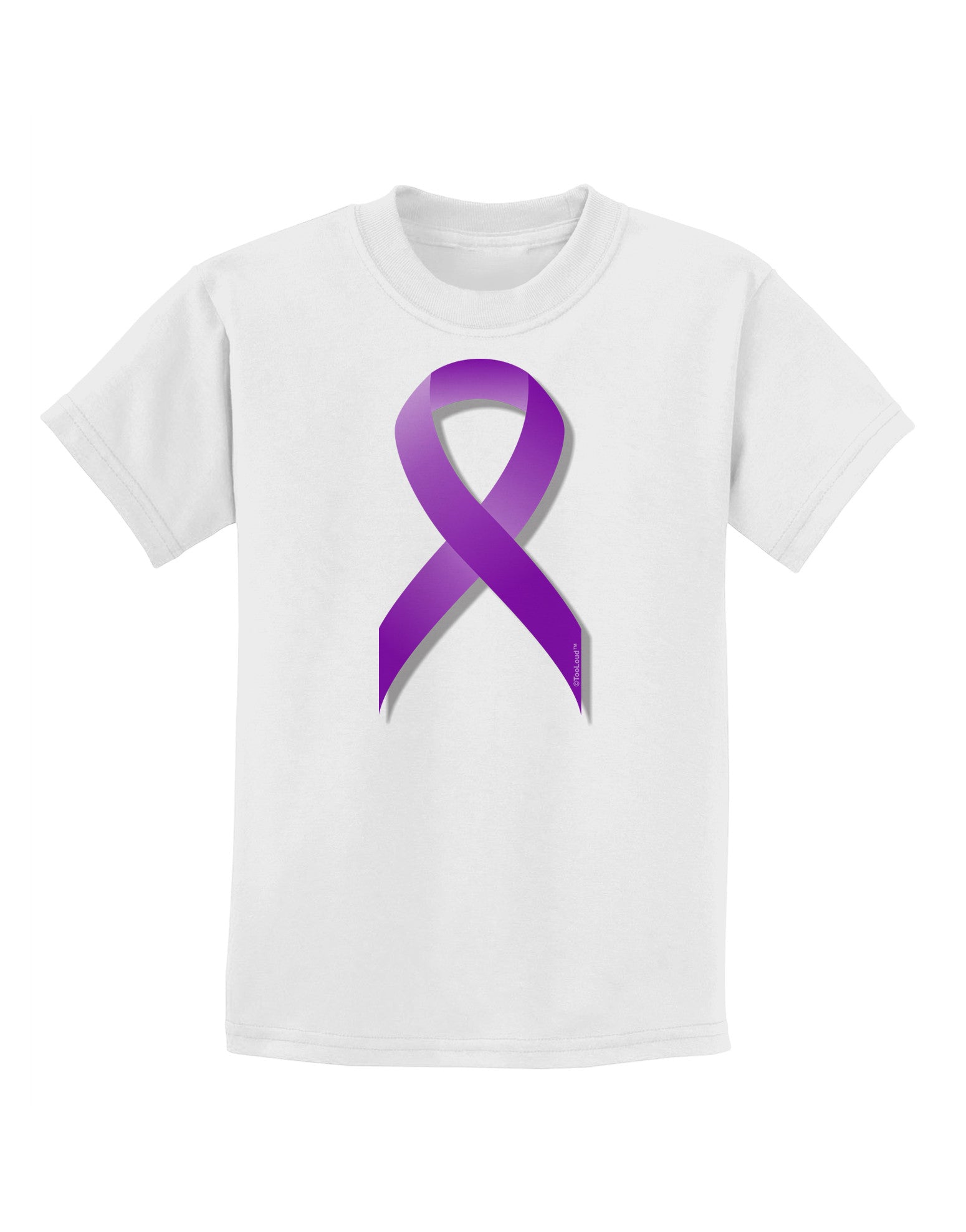 Crohn’s Disease Awareness Ribbon - Purple Childrens T-Shirt – Davson Sales