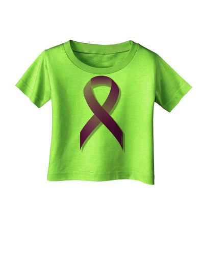 Crohn’s Disease Awareness Ribbon - Purple Infant T-Shirt-Infant T-Shirt-TooLoud-Lime-Green-06-Months-Davson Sales